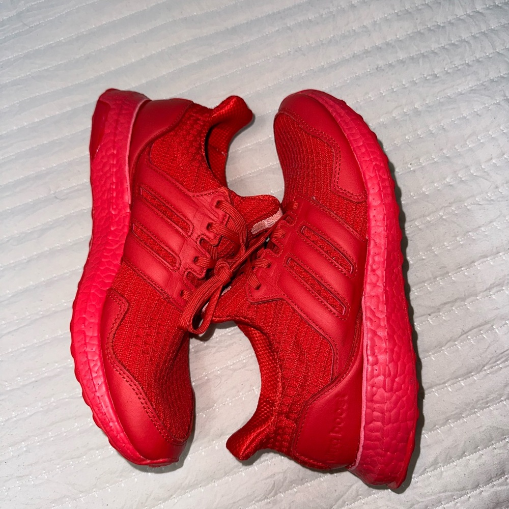 All Red Adidas Ultraboosts